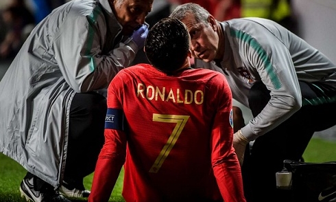 Ronaldo nguy cỡ lỡ Champions League vì chấn thương
