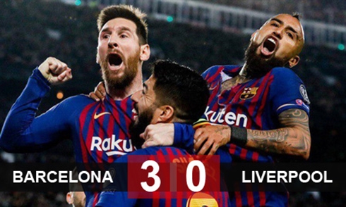 Messi tỏa sáng, Barca "làm gỏi" Liverpool tại Nou Camp