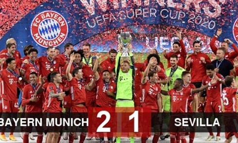 Đánh bại Sevilla, Bayern Munich giành Siêu Cup châu Âu