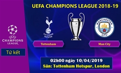 Nhận định bóng đá (09/04/19): Tottenham vs Man City