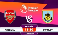 Nhận định bóng đá Premier League 2019/2020 giữa Arsenal vs Burnley