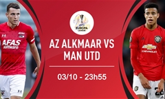 Nhận định bóng đá Europa League 2019/20: AZ Alkmaar vs Man Utd