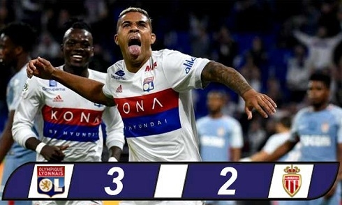 Video bóng đá Ligue 1: Lyon 3-2 Monaco
