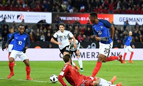 Video bóng đá Giao hữu Quốc tế: Đức 2-2 Pháp