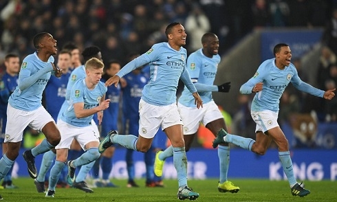 Video bóng đá League Cup: Leicester 1-1 Man City (Pen: 3-4)