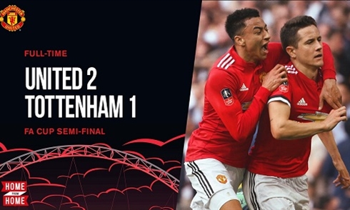 Video bóng đá FA Cup: Man Utd 2-1 Tottenham