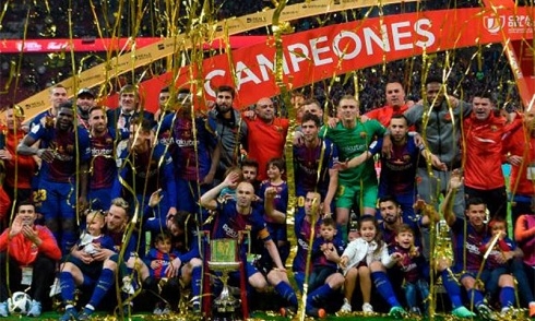 Video bóng đá Cup Nhà Vua Tây Ban Nha: Barcelona 5-0 Sevilla
