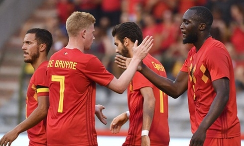 Video bóng đá Giao hữu Quốc tế: Belgium 3-0 Egypt