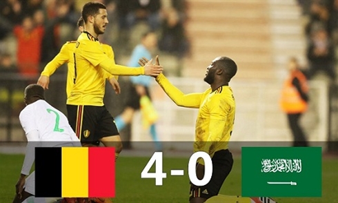 Video bóng đá Giao hữu Quốc tế: Belgium 4-1 Costa Rica
