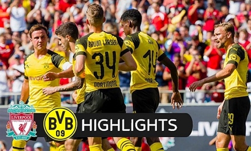 Video bóng đá ICC 2018: Liverpool 1-3 Dortmund