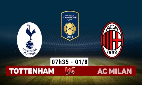 Video bóng đá ICC 2018: Tottenham 1-0 AC Milan