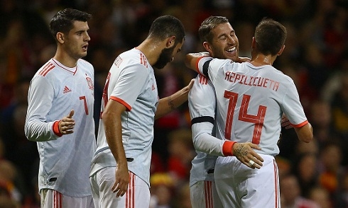 Video bóng đá Giao hữu Quốc tế: Wales 1-4 Tây Ban Nha