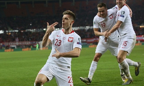 Video bóng đá VL EURO 2020: Áo 0-1 Ba Lan