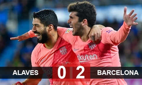 Video bóng đá La Liga 2018/19: Alaves 0-2 Barcelona