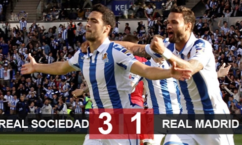 Video bóng đá La Liga: Sociedad 3-1 Real Madrid