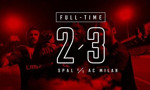 Video bóng đá Serie A: SPAL 2-3 AC Milan
