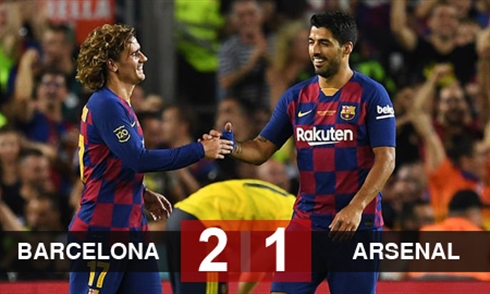 Video bóng đá Giao Hữu: Barcelona 2-1 Arsenal