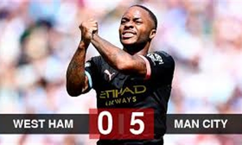 Video bóng đá Premier League: West Ham 0-5 Man City
