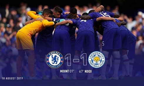 Video bóng đá Premier League: Chelsea 1-1 Leicester
