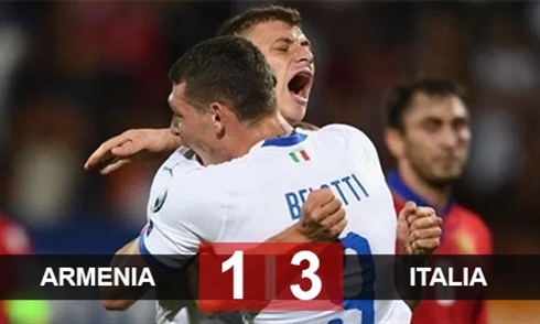 Video bóng đá VL EURO 2020: Armenia 1-3 Italia