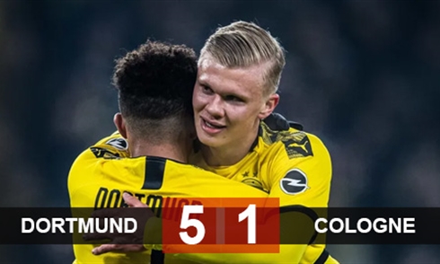 Video bóng đá Bundesliga 2019/2020: Dortmund 5-1 Koln