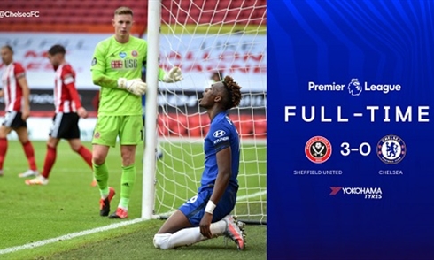 Video bóng đá Premier League 2019-2020: Sheff Utd 3-0 Chelsea