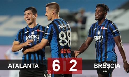 Video bóng đá Serie A 2019-2020: Atalanta 6-2 Brescia