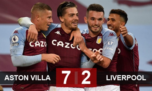 Video bóng đá Premier League 2020-2021: Aston Villa 7-2 Liverpool