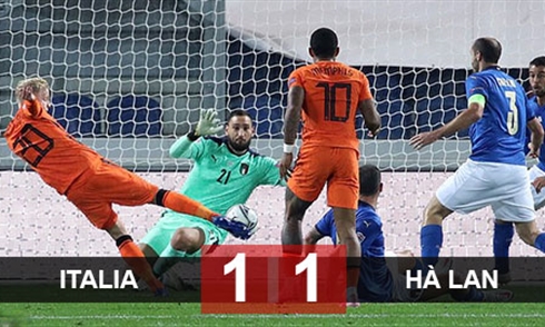 Video bóng đá Nations League: Italia 1-1 Hà Lan