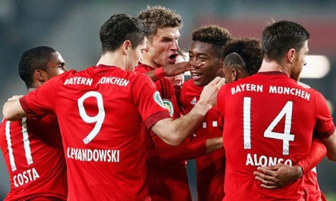Bayern Munich dễ dàng khuất phục Wolfsburg