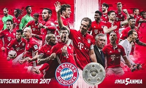 Bundesliga mùa giải 2016/2017 chính thức hạ màn