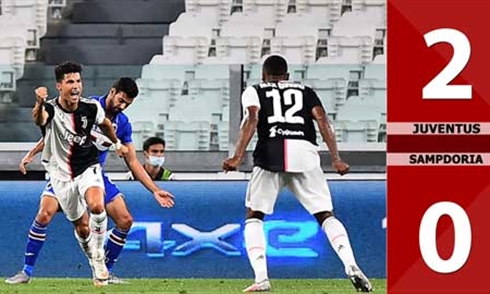 Đánh bại Sampdoria, Juve lần thứ 9 liên tiếp vô địch Serie A