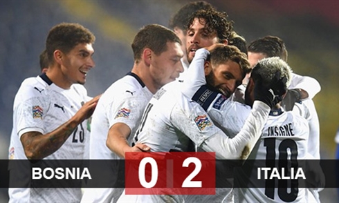 Đánh bại Bosnia, Italia thẳng tiến vào bán kết Nations League