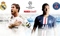 Video bóng đá Champions League 2019-2020: Real Madrid 2-2 Paris SG