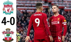 Video bóng đá Premier League 2019-2020: Liverpool 4-0 Southampton
