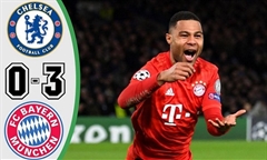Video bóng đá Champions League 2019-2020: Chelsea 0-3 Bayern Munich
