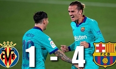 Video bóng đá La Liga 2019/2020: Villarreal 1-4 Barcelona