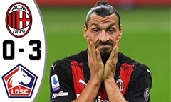 Video bóng đá Europa League 2020-2021: AC Milan 0-3 Lille