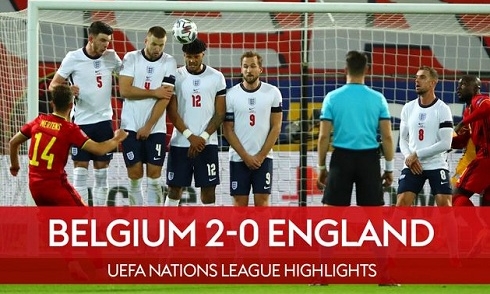 Video bóng đá Nations League: Belgium 2-0 England