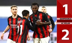 Video bóng đá Serie A 2020-2021: Sampdoria 1-2 AC Milan