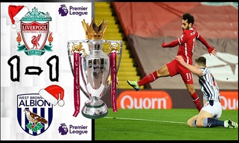 Video bóng đá Premier League 2020-2021: Liverpool 1-1 West Brom
