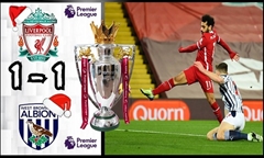 Video bóng đá Premier League 2020-2021: Liverpool 1-1 West Brom