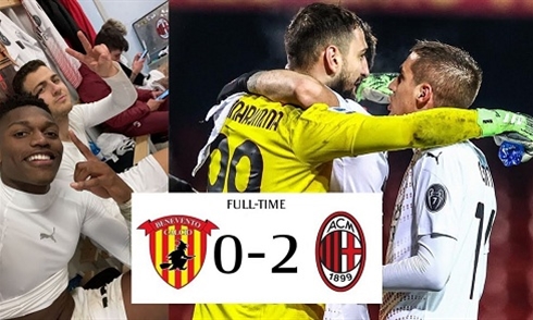 Video bóng đá Serie A 2020-2021: Benevento 0-2 AC Milan