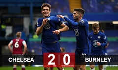 Video bóng đá Premier League 2020-2021: Chelsea 2-0 Burnley