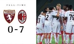 Video bóng đá Serie A 2020-2021: Torino 0-7 AC Milan