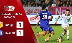 Highlights bóng đá: Nam Định 1-1 Khánh Hòa